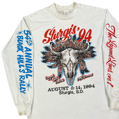 Vintage 1994 Sturgis Biker Rally long sleeve print shirt (L)