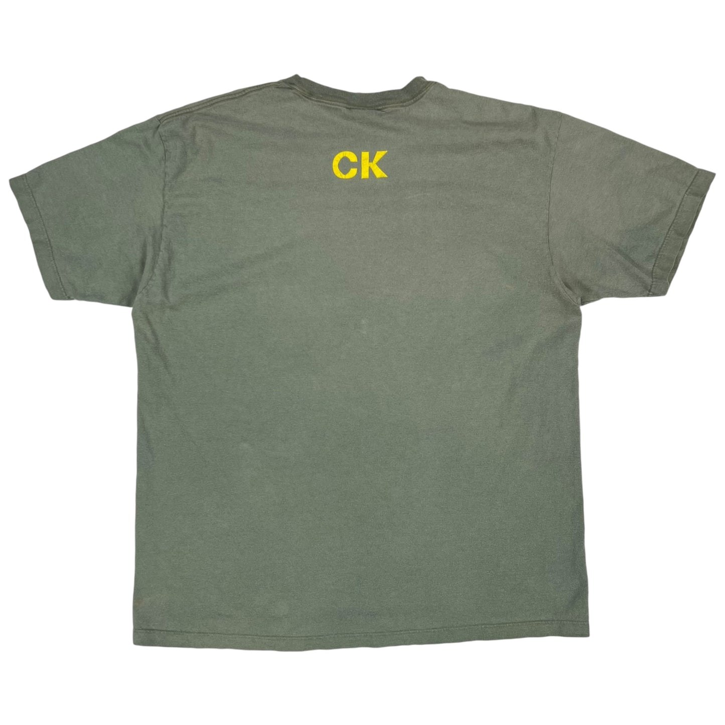 Vintage 90s Calvin Klein Khakis faded tee (XL)