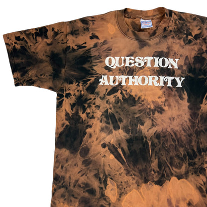 Vintage 90s QUESTION AUTHORITY acid wash tee (XL)