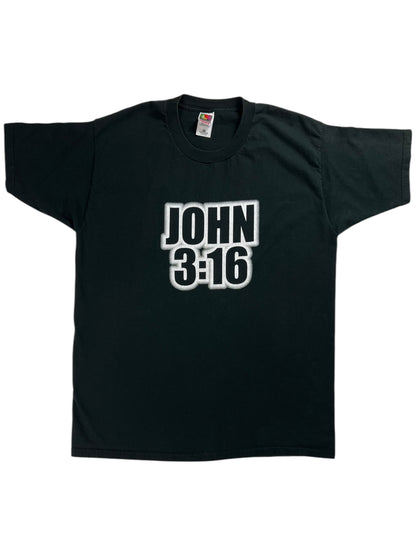 Vintage 90s John 3:16 World Wide Forgiveness WWE Jesus tee (XL)