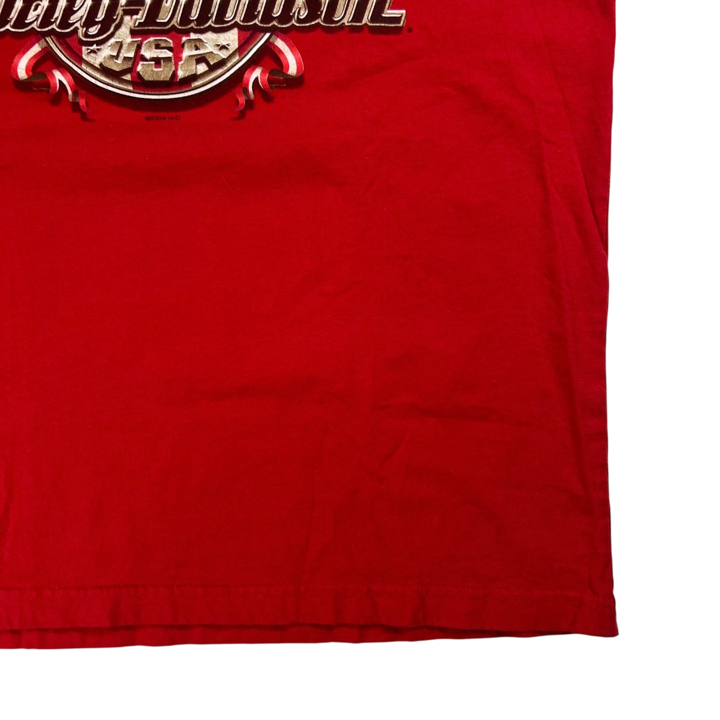 Vintage 2004 Harley Davidson Motorcycles cut off tank top shirt (L)