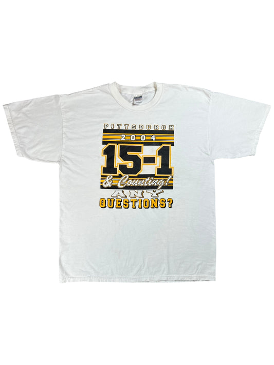Vintage 2004 Pittsburgh Steelers 15-1 NFL tee (XL)