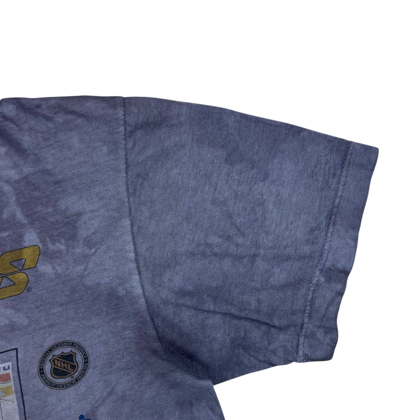 Vintage 90s Pittsburgh Penguins over dye Upper Deck cards tee (L)