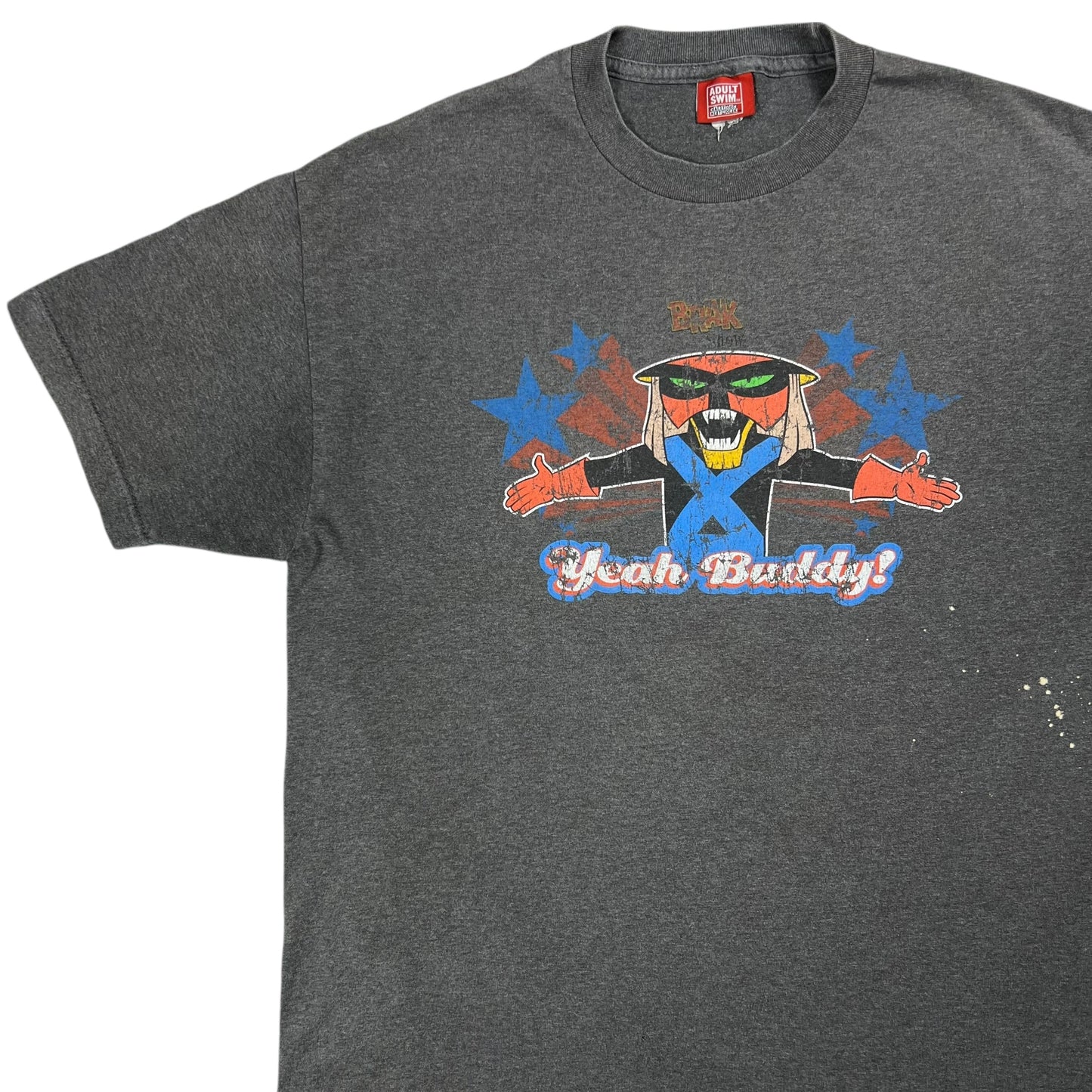 Vintage 2003 Cartoon Network The Brak Show Yeah Buddy! Adult swim faded tee (L/XL)