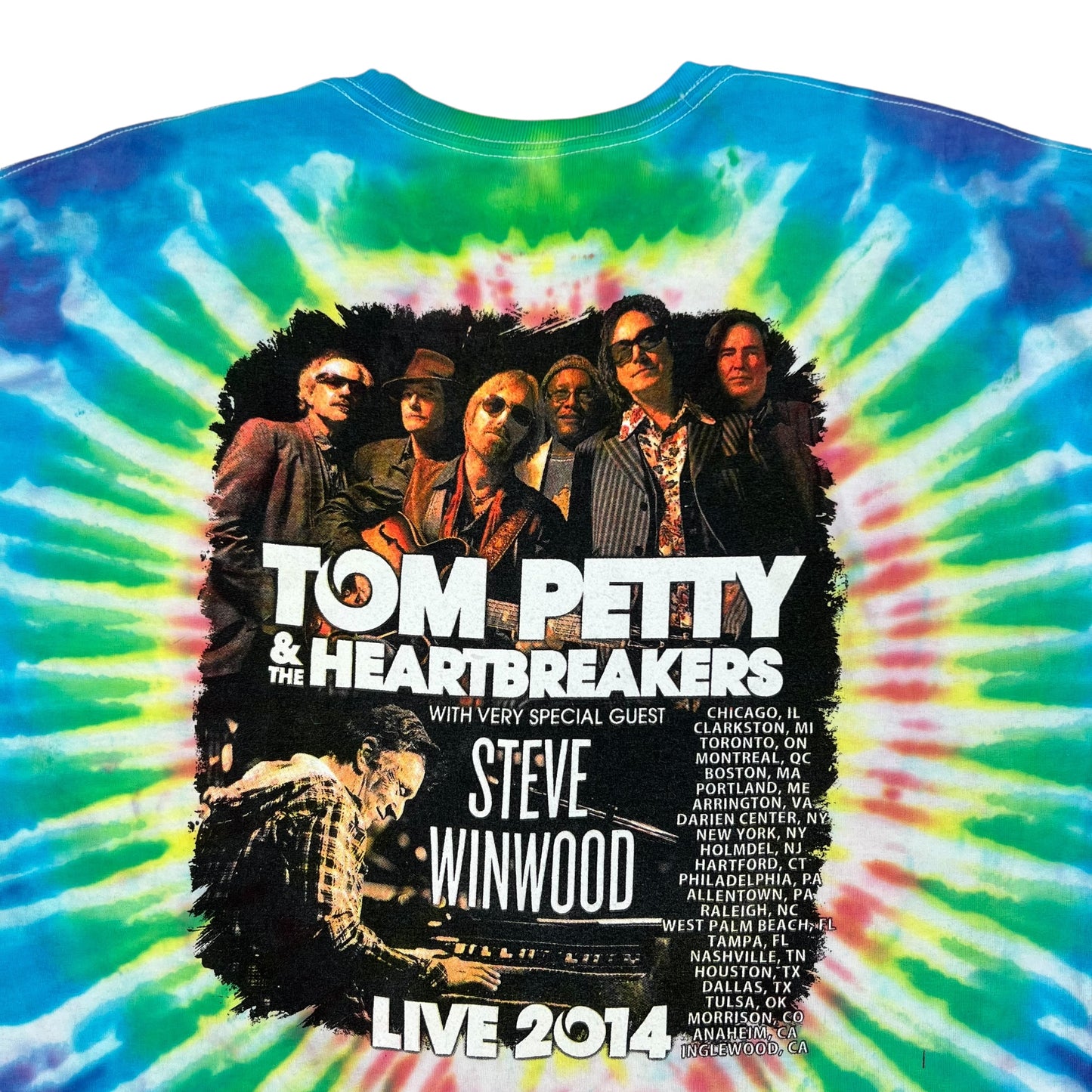 2014 Tom Petty & the Heartbreakers tie dye band tee (XXL)