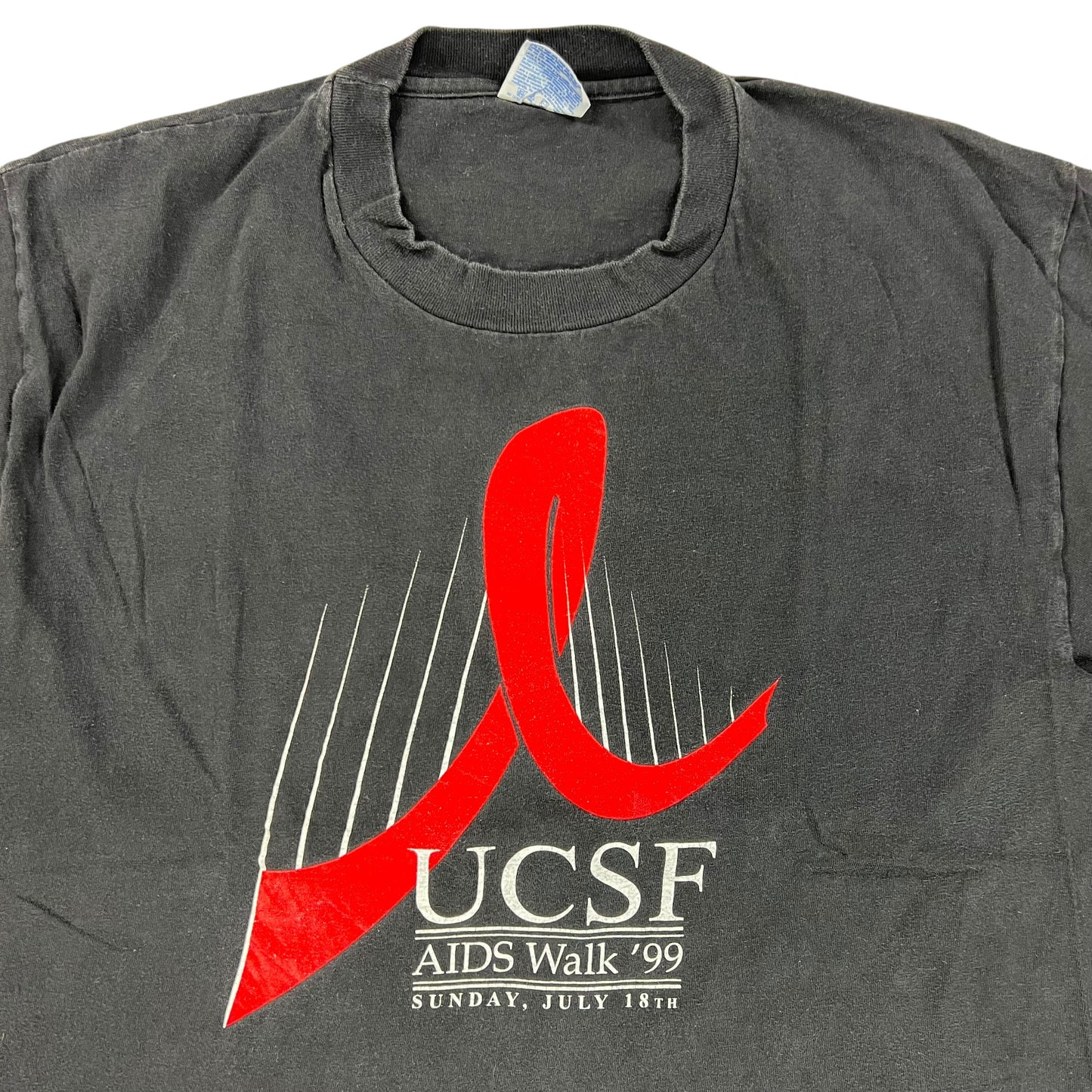 Vintage 1999 UCSF AIDS Walk tee (L)