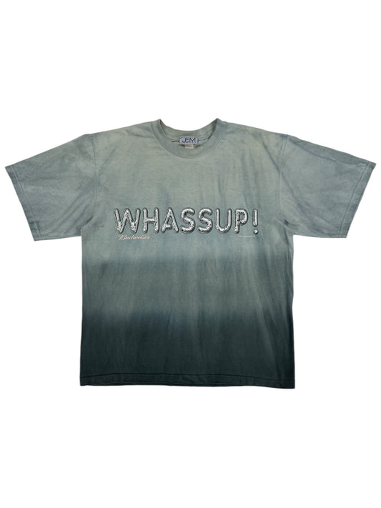 Vintage 2001 Budweiser WHASSUP! tie dye beer tee (XL)