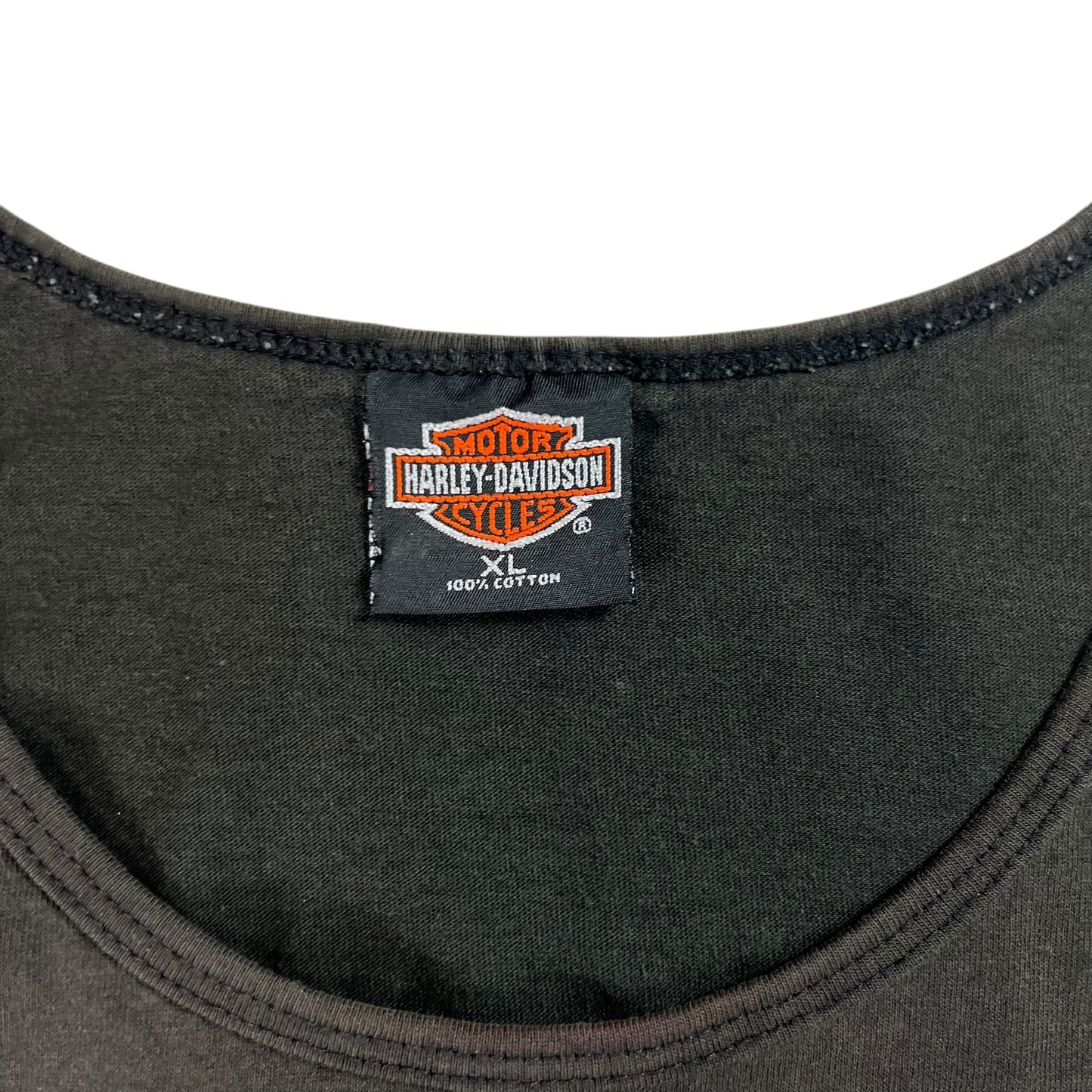 Vintage 2000 Harley Davidson Caution: Highly Contagious faded tank top shirt (XL)