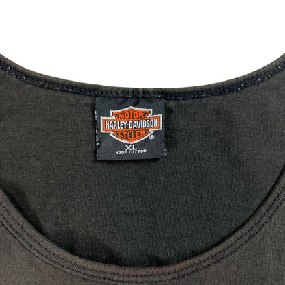 Vintage 2000 Harley Davidson Caution: Highly Contagious faded tank top shirt (XL)
