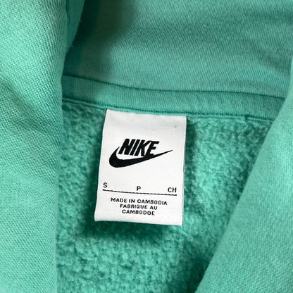 Y2K Nike Center swoosh turquoise hoodie (S/M)