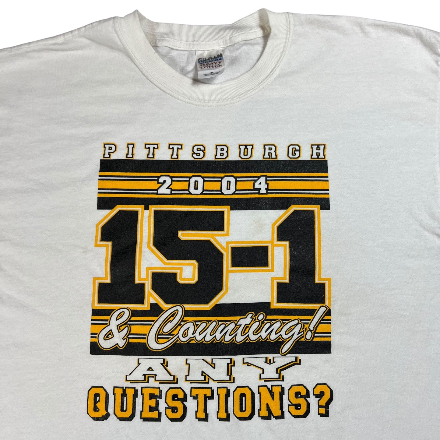 Vintage 2004 Pittsburgh Steelers 15-1 NFL tee (XL)