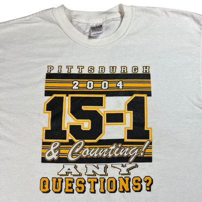 Vintage 2004 Pittsburgh Steelers 15-1 NFL tee (XL)