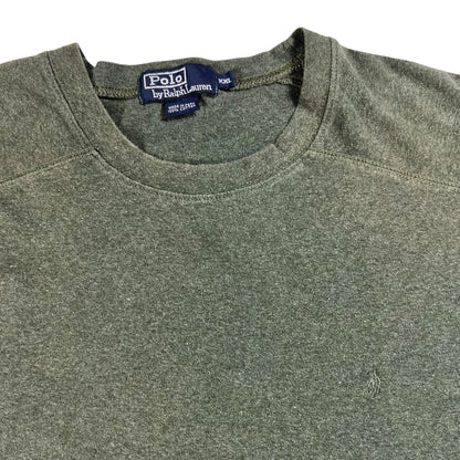 Vintage 90s Polo Ralph Lauren mini horse tonal long sleeve shirt (XL)