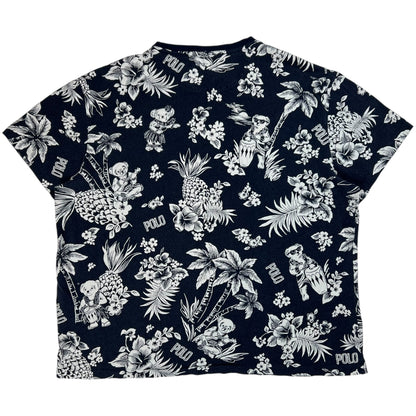 Y2K Polo Ralph Lauren Polo Bear all over print pocket tee (L)