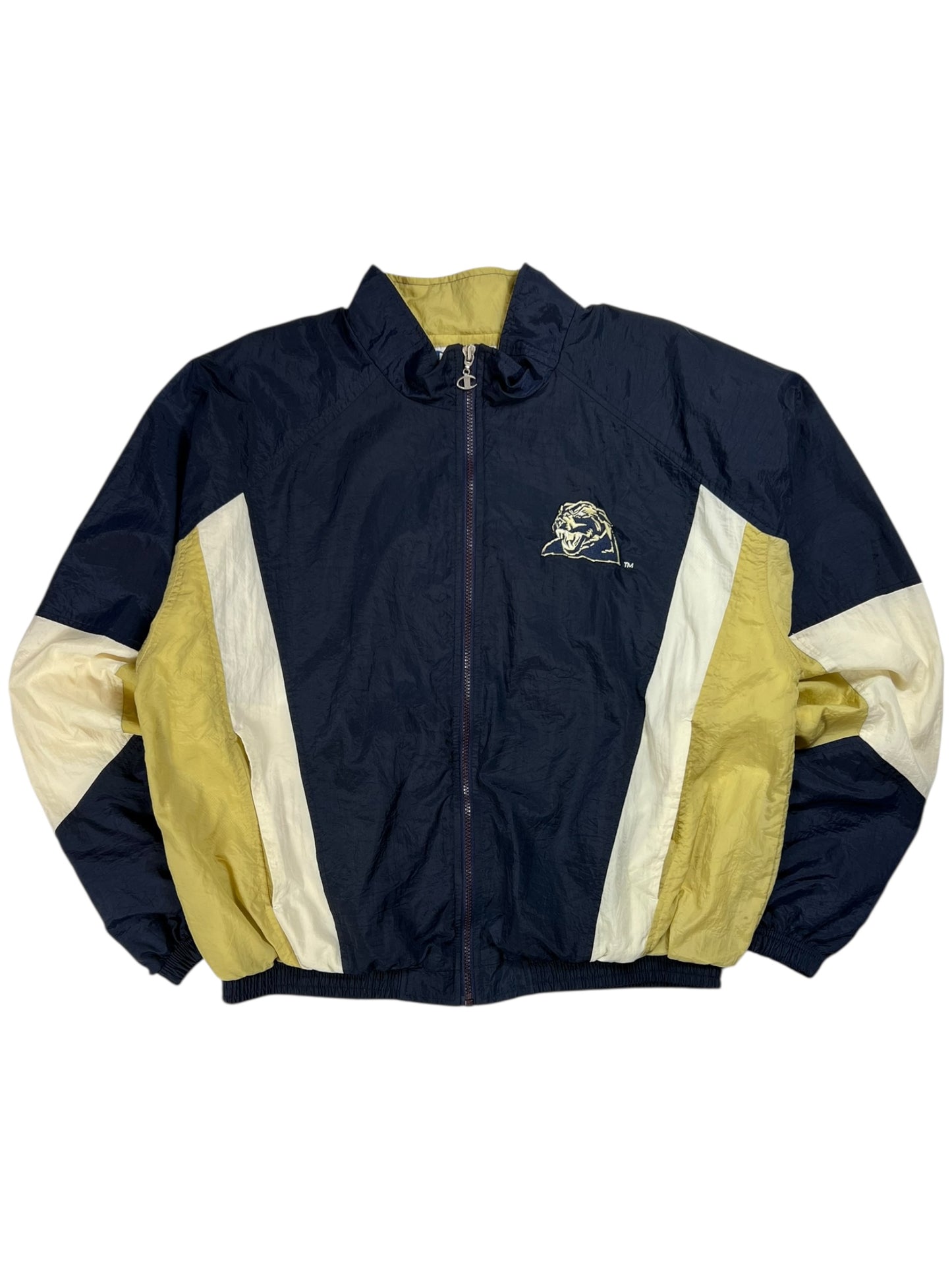 Vintage 90s Champion University of Pittsburgh Pitt Panthers wind breaker (L)