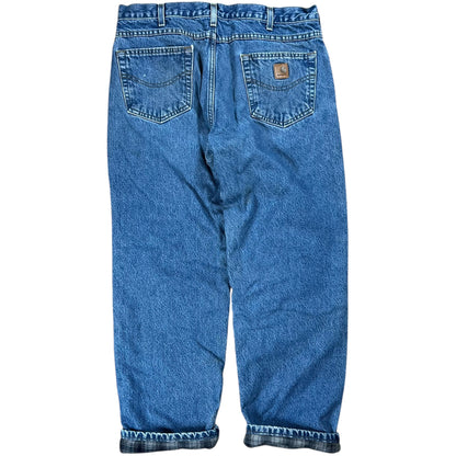 Vintage Y2K Carhartt blanket lined denim jeans (36x30)