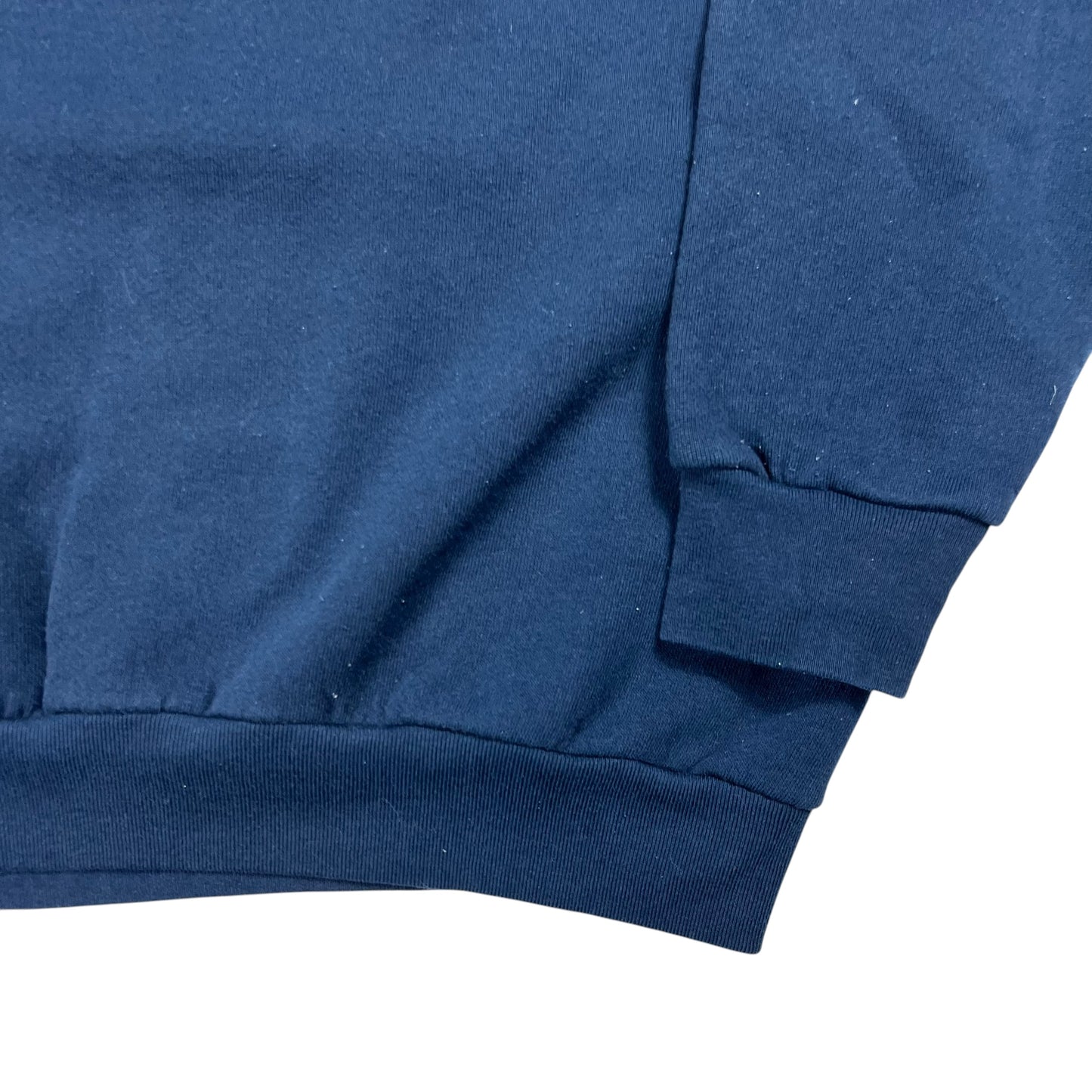 Vintage 90s Fruit of the loom faded navy blank crewneck (M)