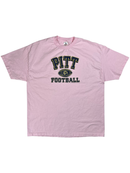 Vintage Y2K Pitt Panthers Football University of Pittsburgh pink tee (XXL)
