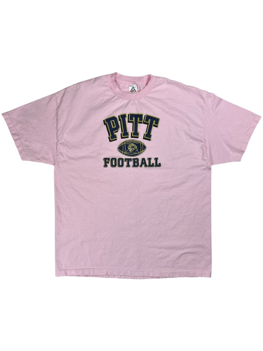 Vintage Y2K Pitt Panthers Football University of Pittsburgh pink tee (XXL)
