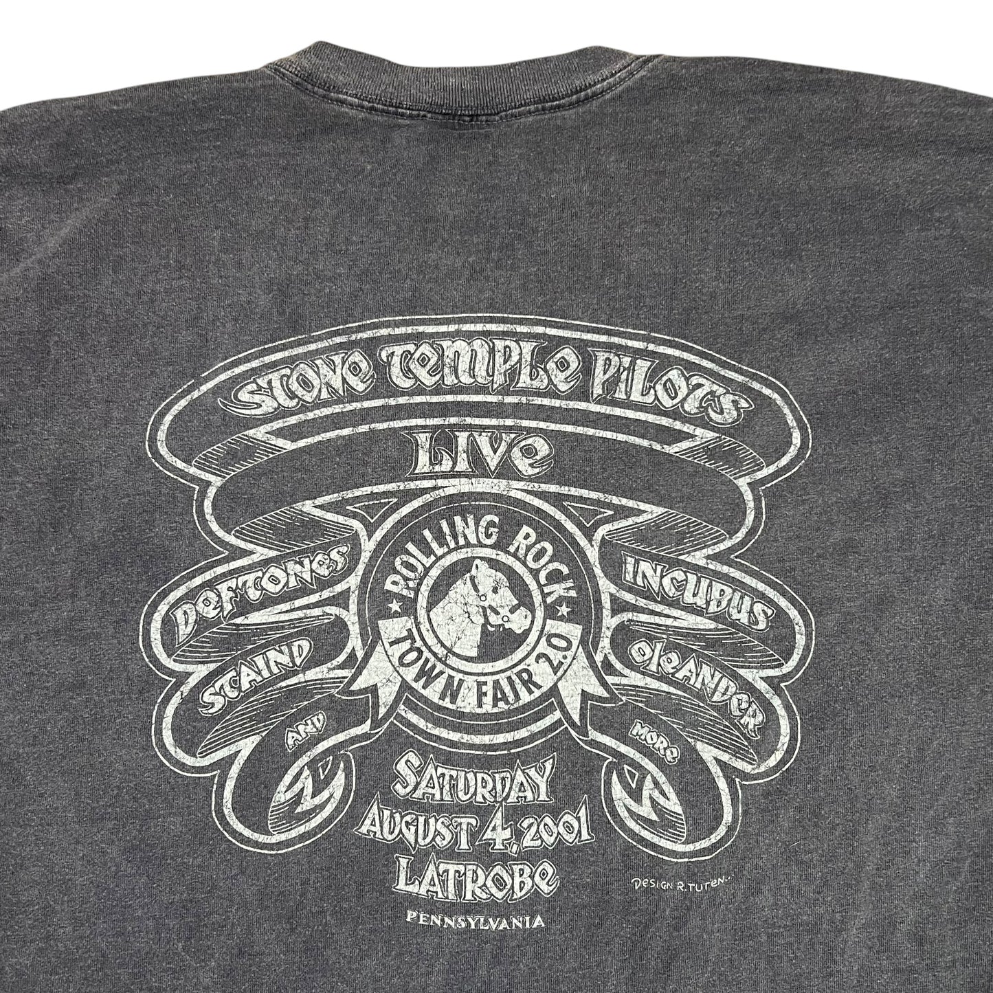 Vintage 2000 Rolling Rock Town Fair 2.0 faded band tee (XL)