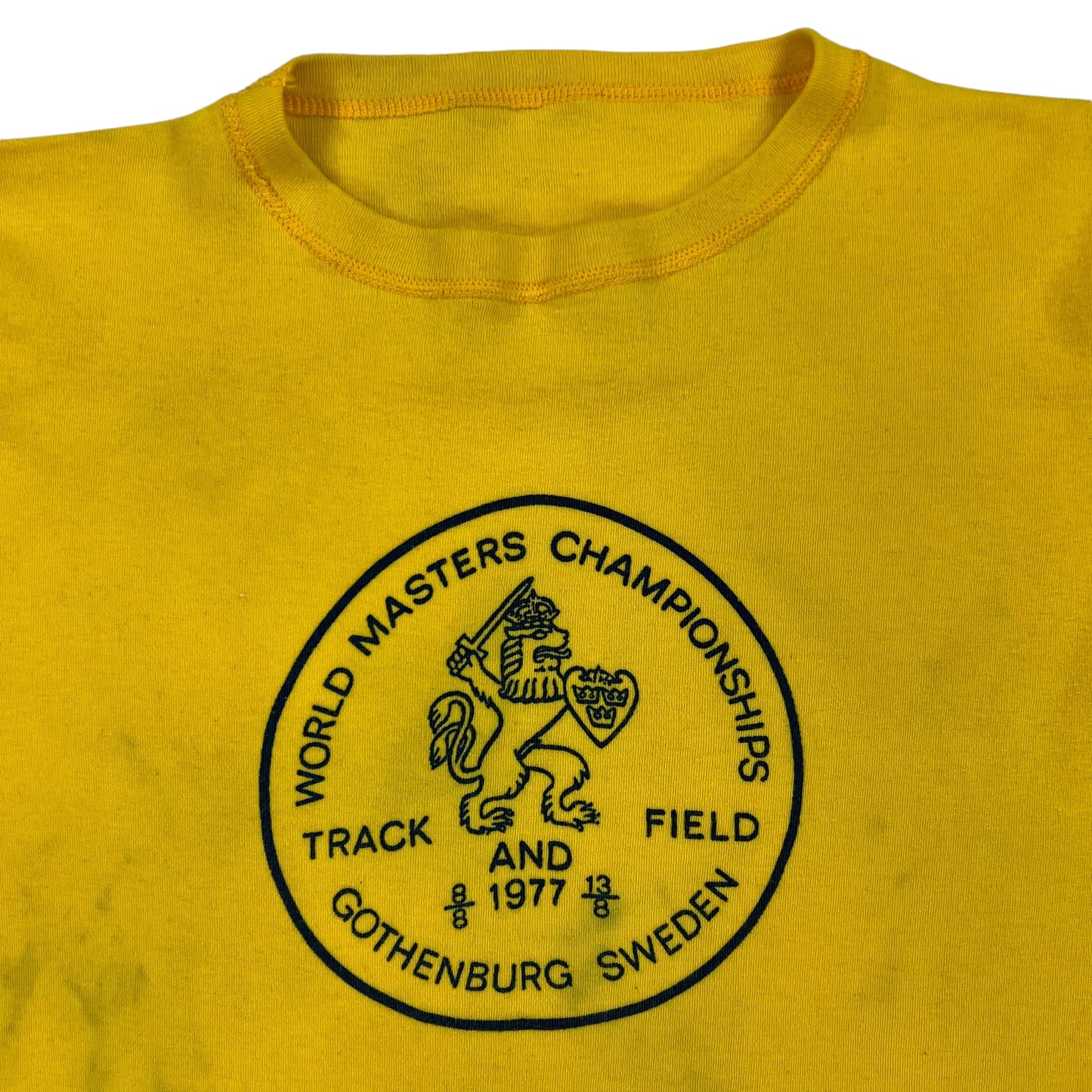 Vintage 1977 Sweden Track & Field tee (S)