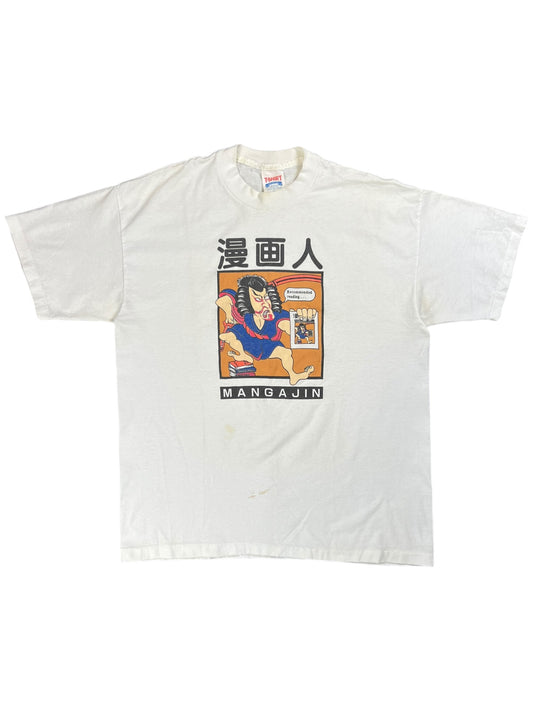 Vintage 90s Mangajin Japanese Manga Magazine tee (XL)