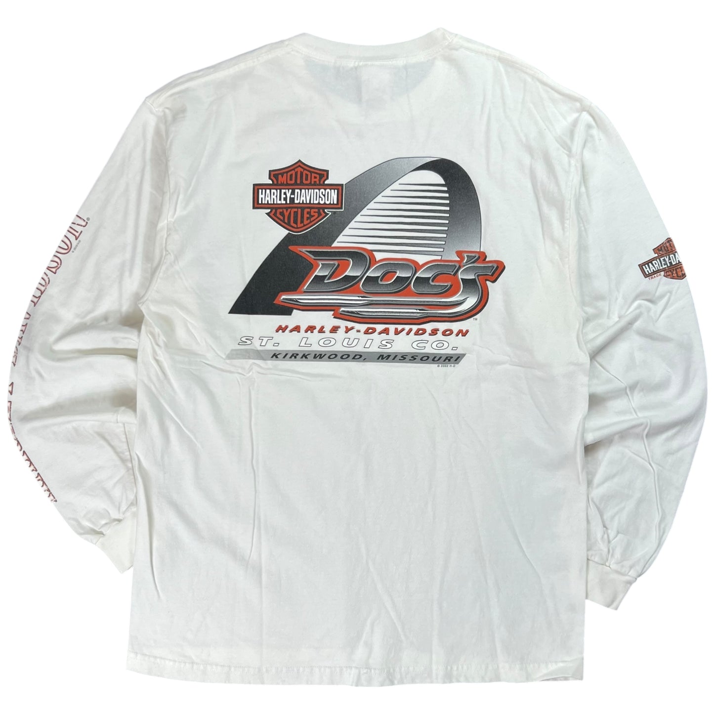 2010 Harley Davidson Motorcycles Hog’s Blood long sleeve print shirt (L)