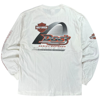 2010 Harley Davidson Motorcycles Hog’s Blood long sleeve print shirt (L)
