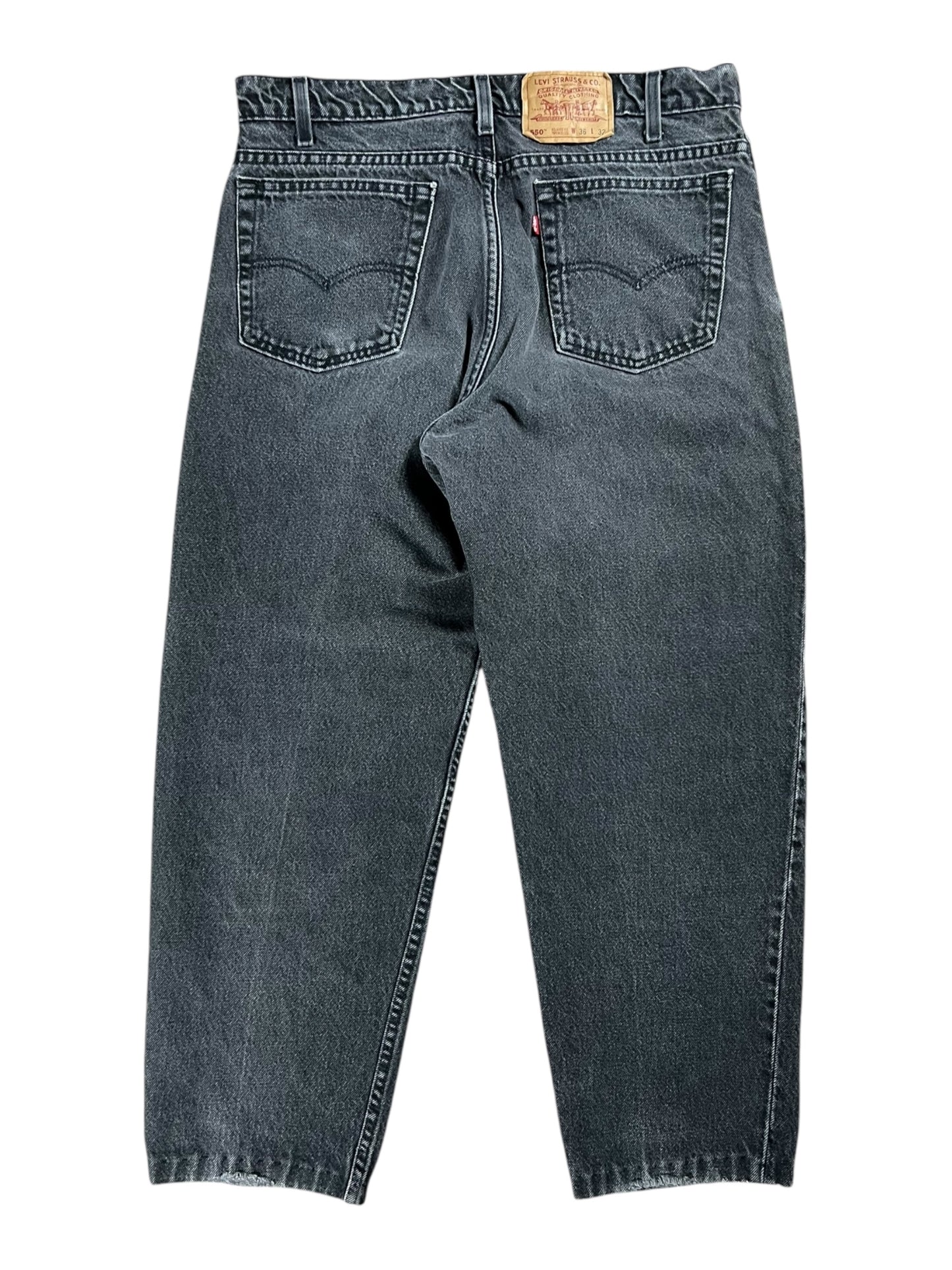 Vintage 90s Levi’s 550 black denim jeans (34x27)