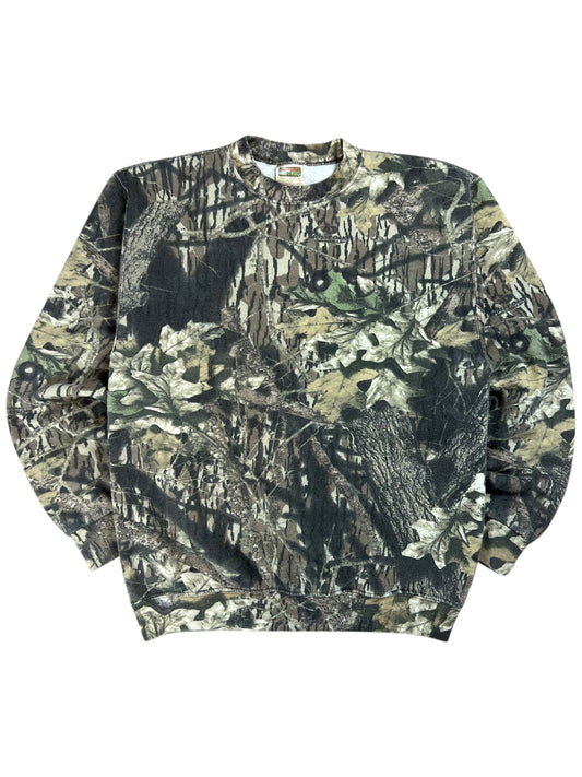 Vintage Y2K Mossy Oak Camo Crewneck (M)