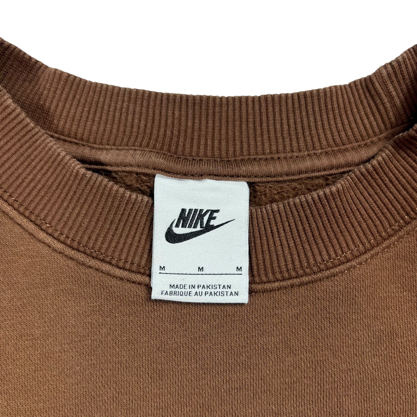 Y2K Nike center swoosh brown crewneck (L)