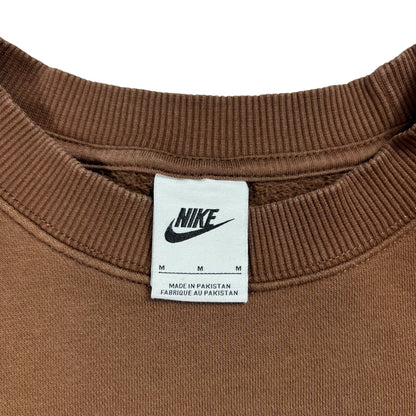 Y2K Nike center swoosh brown crewneck (L)