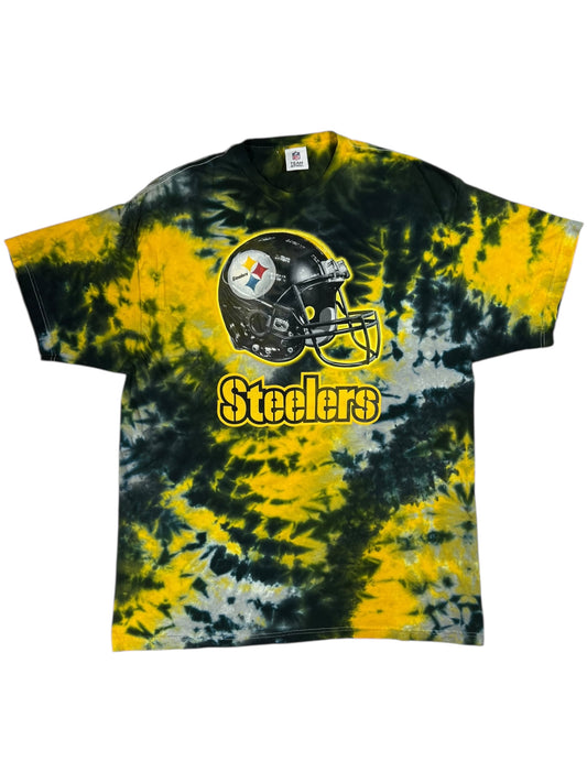 Vintage Y2K Pittsburgh Steelers tie dye NFL tee (XL)