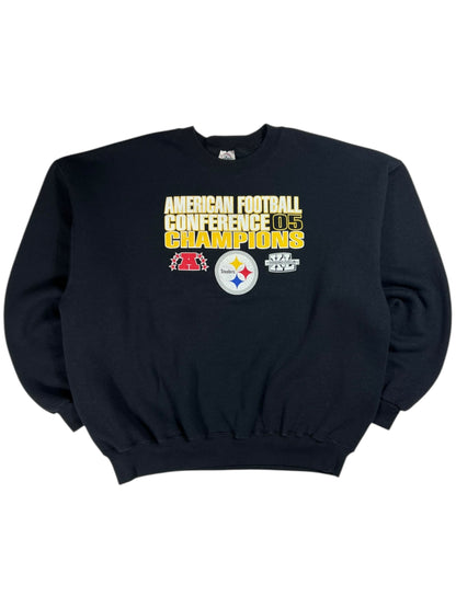 Vintage 2005 Pittsburgh Steelers AFC champions crewneck (XL)
