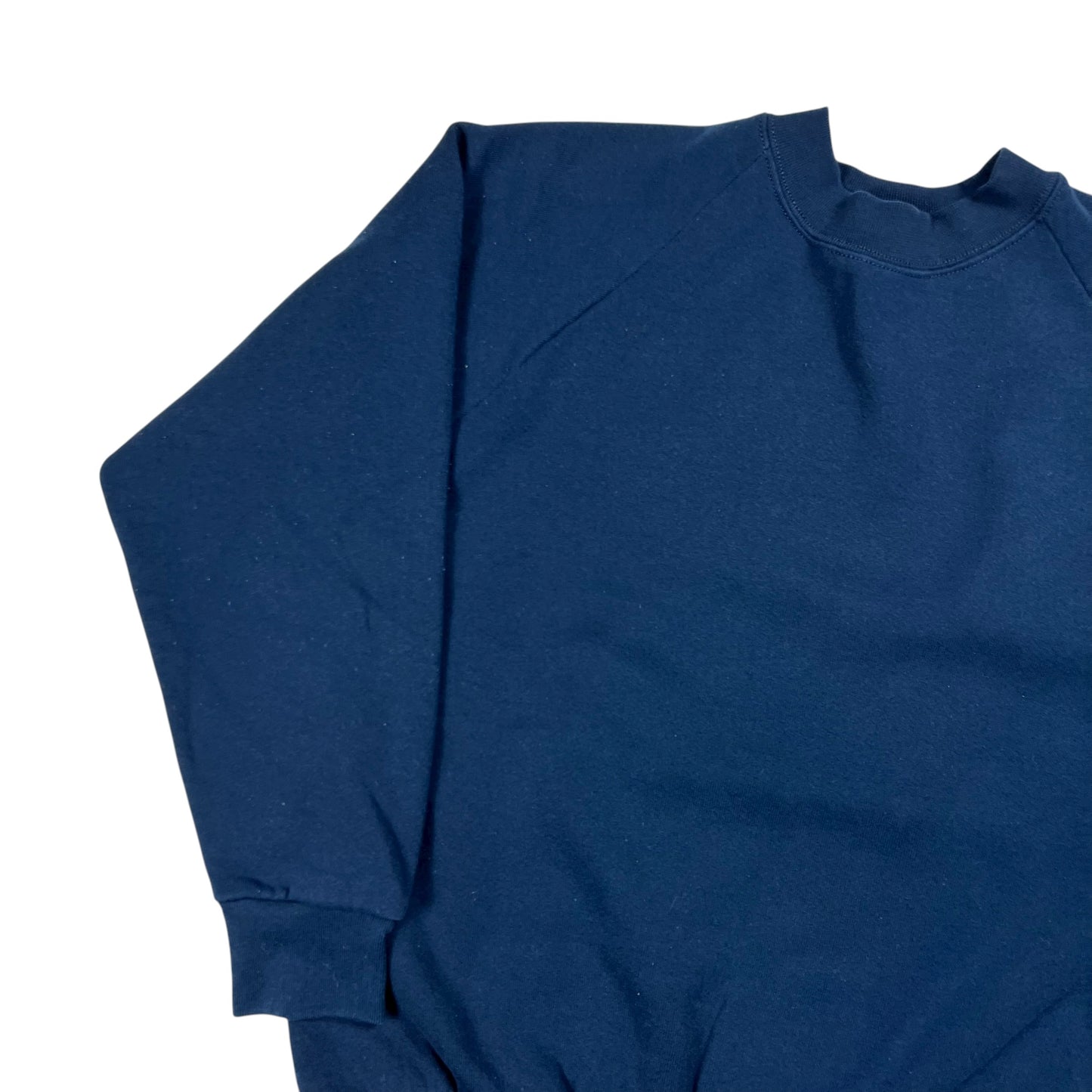 Vintage 90s Fruit of the loom faded navy blank crewneck (M)