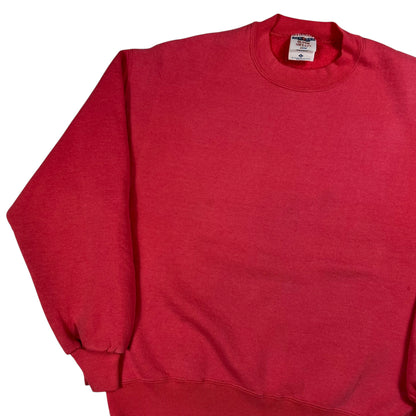 Vintage 90s Jerzees faded pink blank crewneck (L)