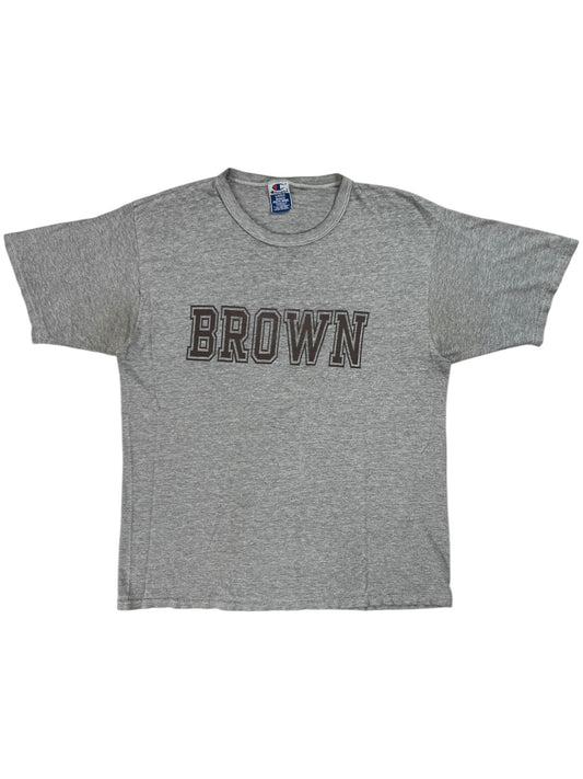 Vintage 90s Champion Brown University faded thin tee (L)