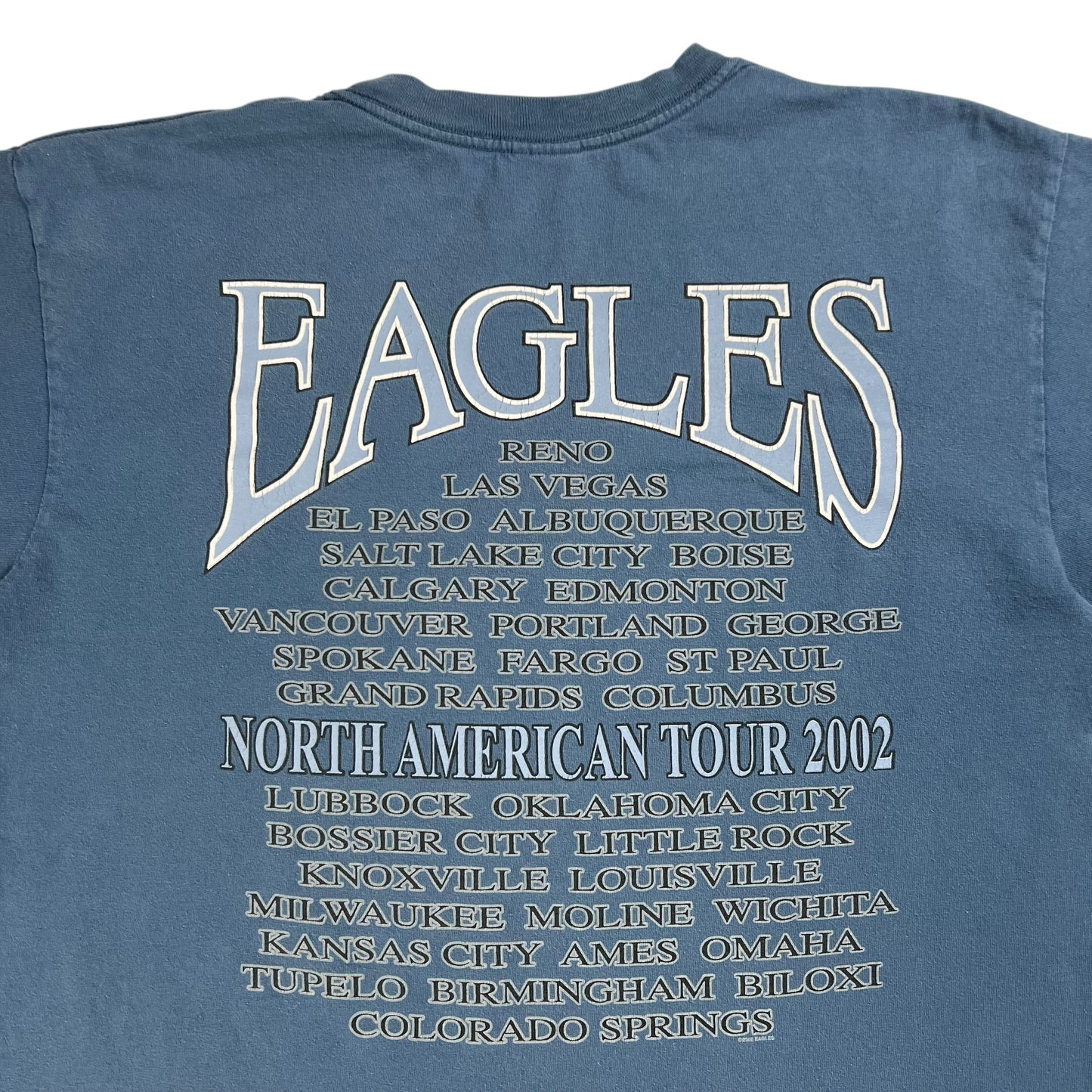 Vintage 2002 Eagles North American Tour band tee (L)