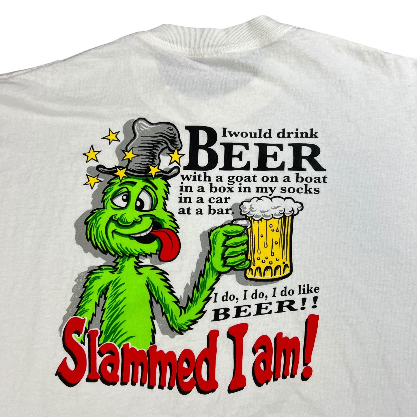 Vintage Y2K Slammed I am! Beer tee (XL)