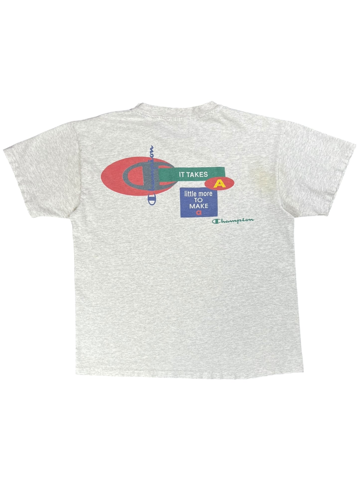 Vintage 90s Champion It Takes A Little More tee (L)