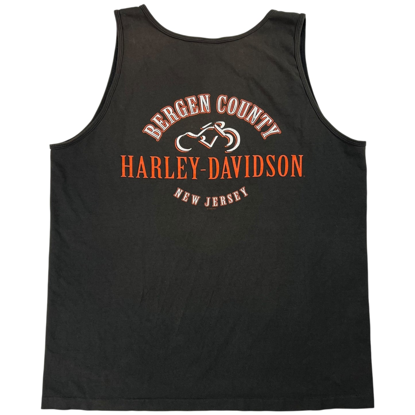 Vintage 2000 Harley Davidson Caution: Highly Contagious faded tank top shirt (XL)