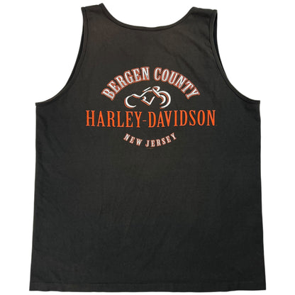 Vintage 2000 Harley Davidson Caution: Highly Contagious faded tank top shirt (XL)