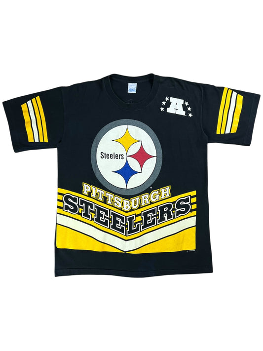 Vintage 1995 Salem Sports Pittsburgh Steelers All over print tee (L)
