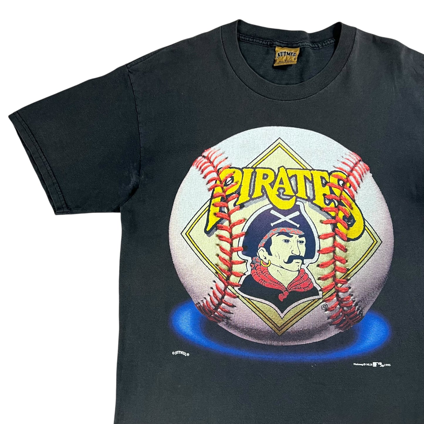 Vintage 1995 Nutmeg Pittsburgh Pirates old logo tee (L)