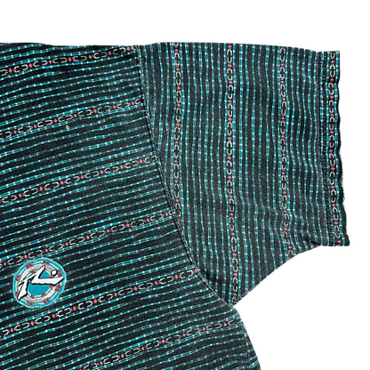 Vintage 90s Rusty Surf wear all over print tee (L)