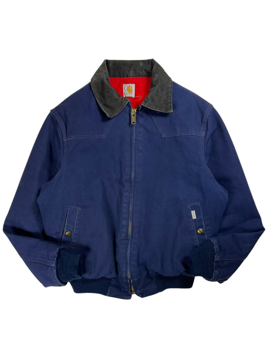 Vintage 80s Carhartt Santa Fe navy blue jacket (L)
