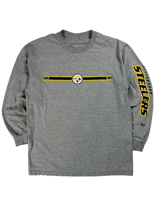 Vintage Y2K Pittsburgh Steelers long sleeve print shirt (L)