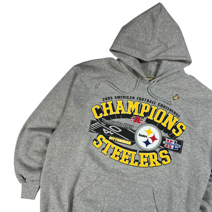 Vintage 2005 Lee Pittsburgh Steelers AFC champions hoodie (L) DS NWT