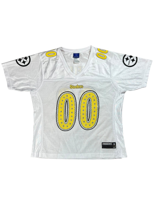 Vintage Y2K Reebok Pittsburgh Steelers femme flash women’s NFL jersey (L)