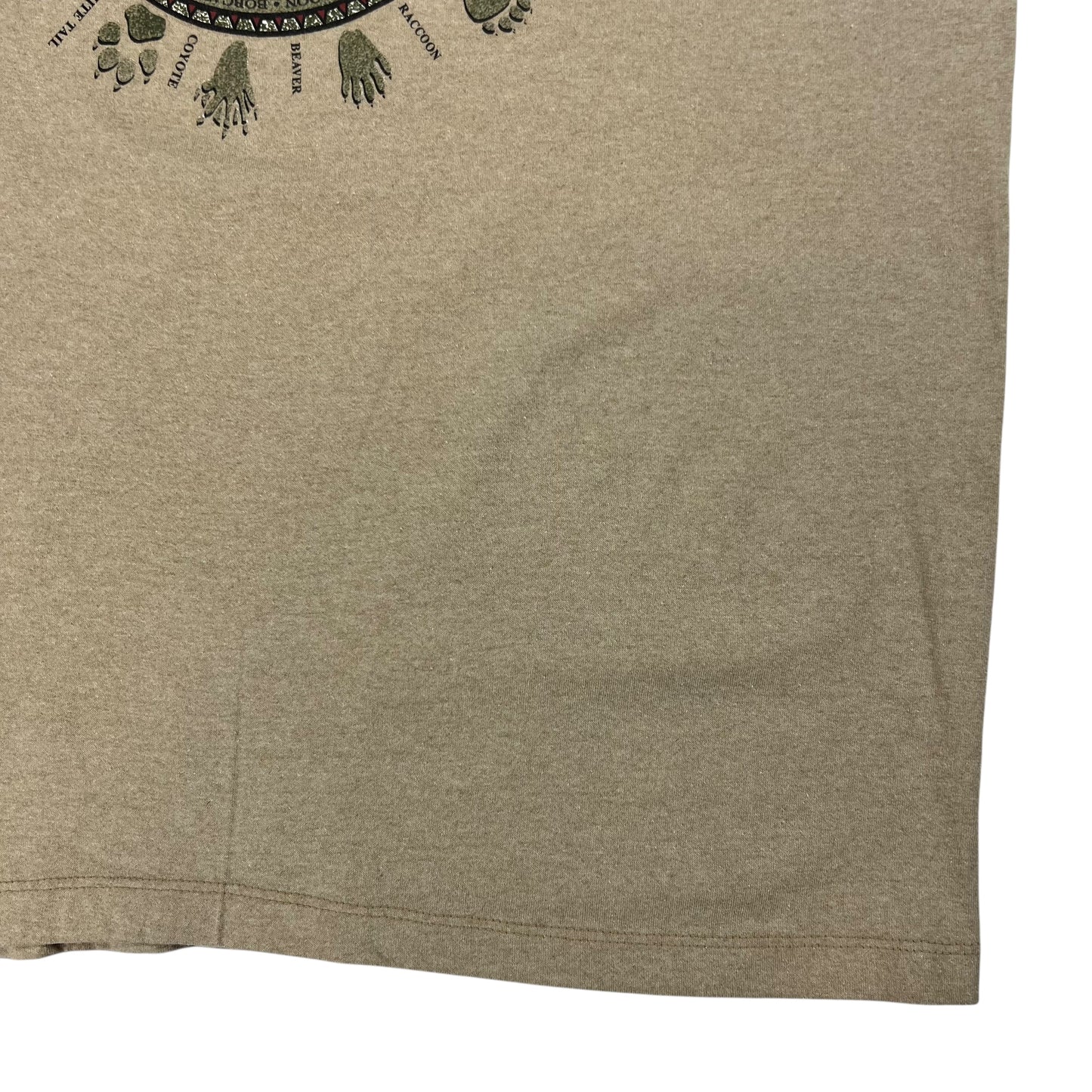 Vintage 90s Acadia National Park animal tracks tee (XL)